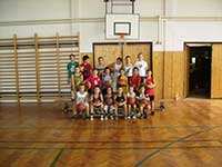 edzőtábor a tornateremben