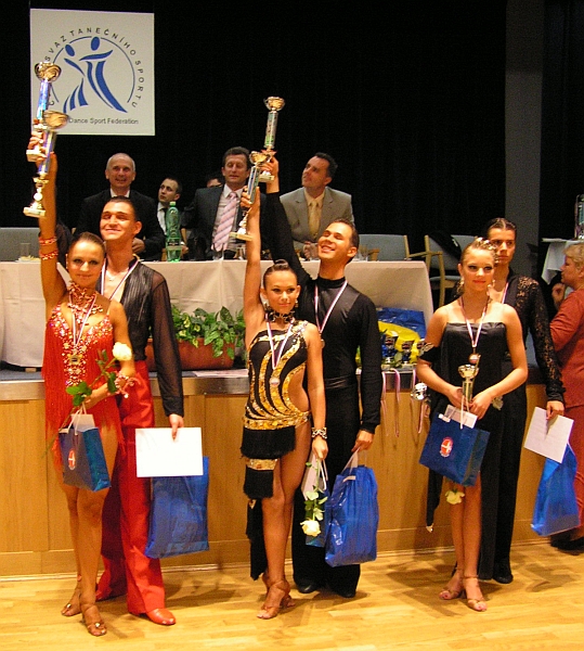 Opóczki János és Matyóka Nikolett az eredményhirdetésen