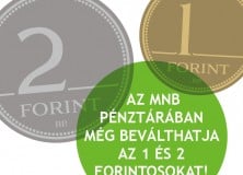 Thumbnail for the post titled: Közlemény az 1 és 2 Ft-os érmék beváltásáról