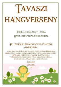 Tavaszi hangverseny - a fafúvó tanszak növendékeinek koncertje @ Művelődési Ház átriuma | Hernád | Pest | Magyarország