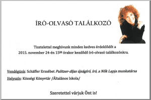 Író-olvasó találkozó a könyvtárban @ Községi Könyvtár | Hernád | Pest | Magyarország