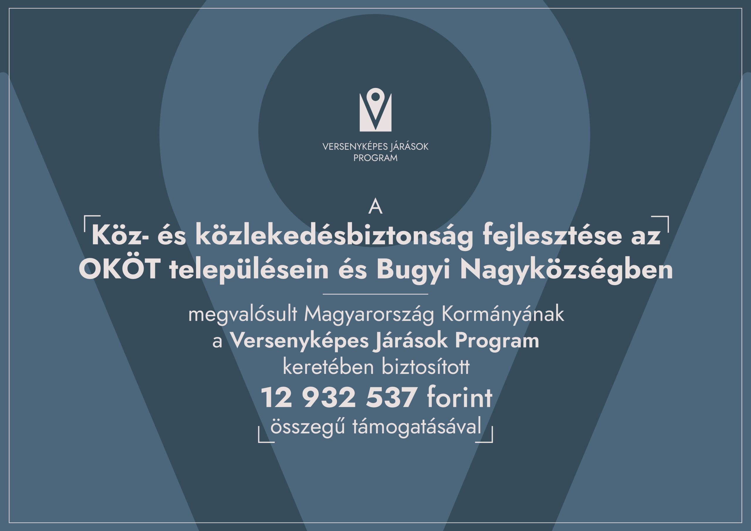 Köz- és közlekedésbiztonság fejlesztése az OKÖT településein és Bugyi Nagyközségben