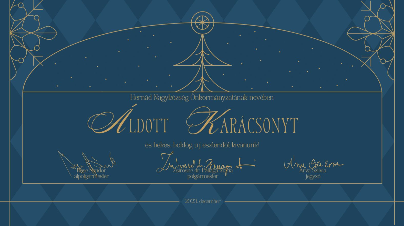 Áldott karácsonyt és boldog, új esztendőt!